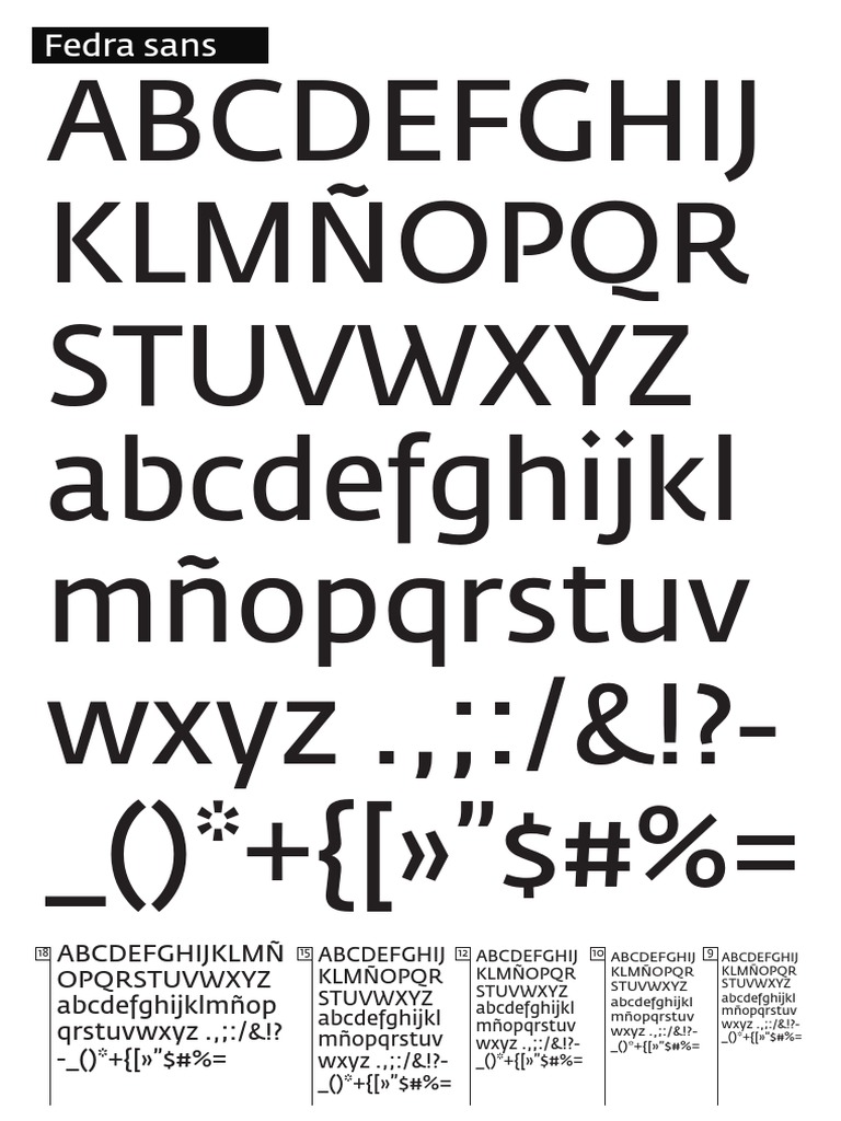 Análisis de la tipografía Fedra Sans | PDF | Serif | Tipografía