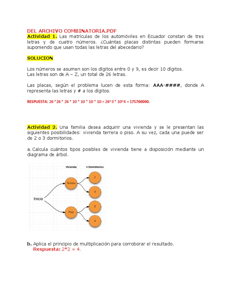 Ejercicios de Probabilidad y Combinatoria | PDF | Byte | Jugando a las ...