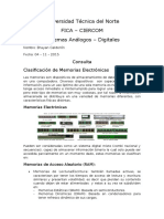 Consulta Clasificacion de Memorias Electronicas