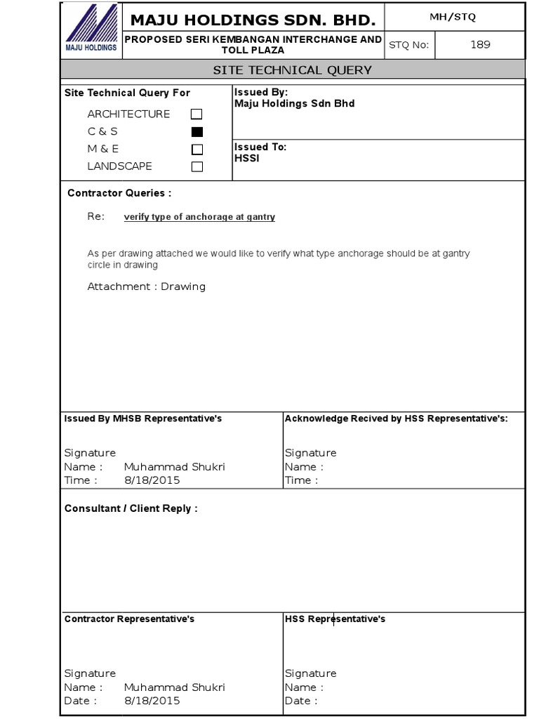 STQ Form | PDF