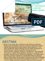 Presentasi - Analisis Pengaruh Kualitas Pelayanan Nasabah Terhadap Kepuasan Nasabah Bank Bri Kanca Hayam Wuruk Jakarta