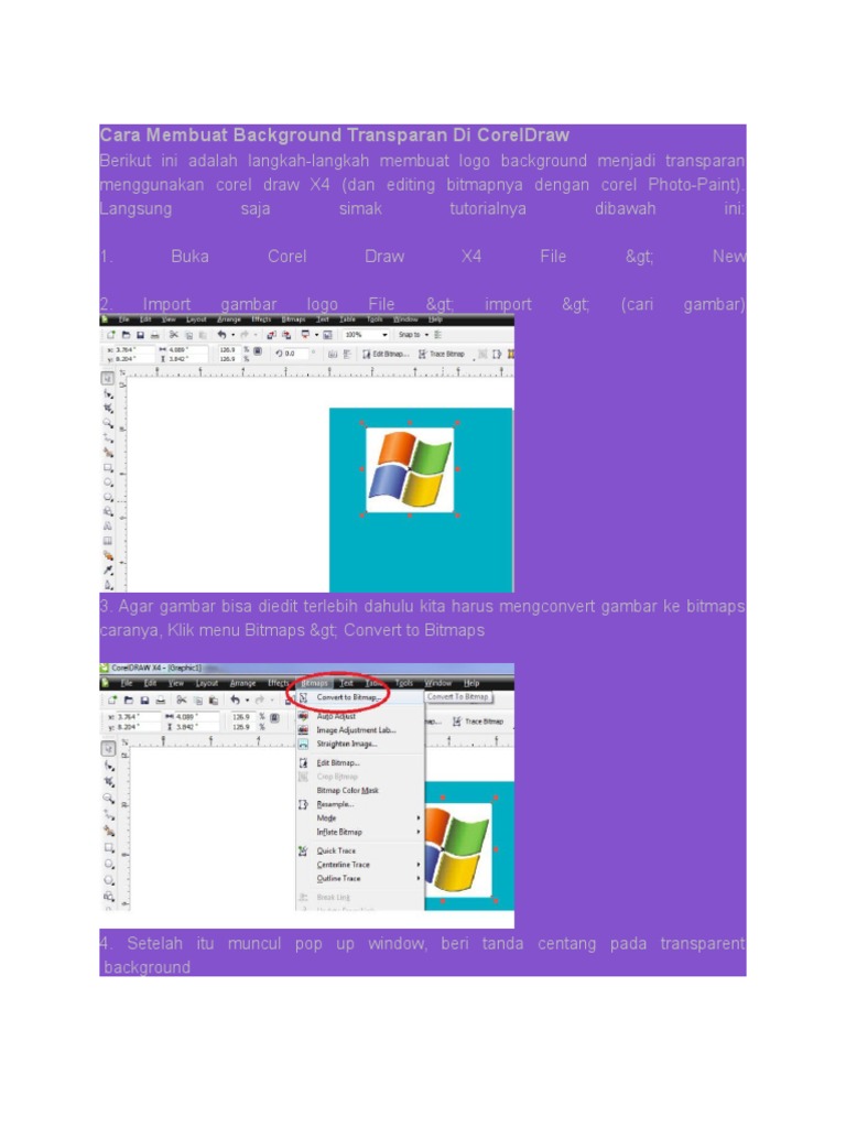 Cara  Membuat  Background  Transparan Di  CorelDraw   Cara  Membuat  Background  Transparan Di  CorelDraw