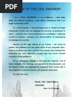 Pledge of a Civil Engineer