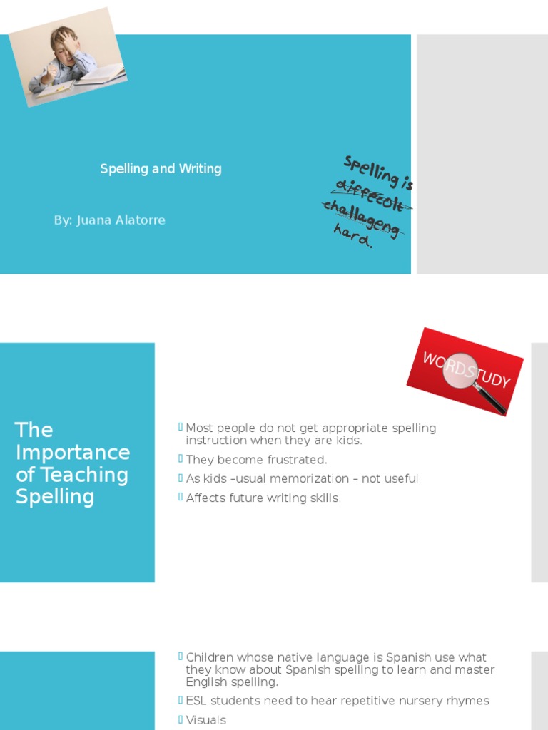 Teaching Spelling to ESL Students | PDF | Language Arts & Discipline