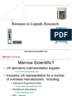 Biomass to Liquids Lab Systems