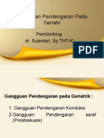 Gangguan Pendengaran Pada Geriatrik 1