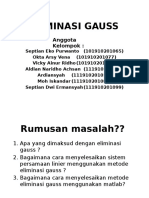 Eliminasi Gauss