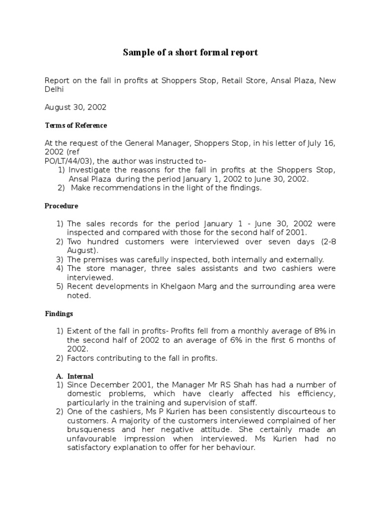 sample-of-a-short-formal-report-pdf-retail-business-economics