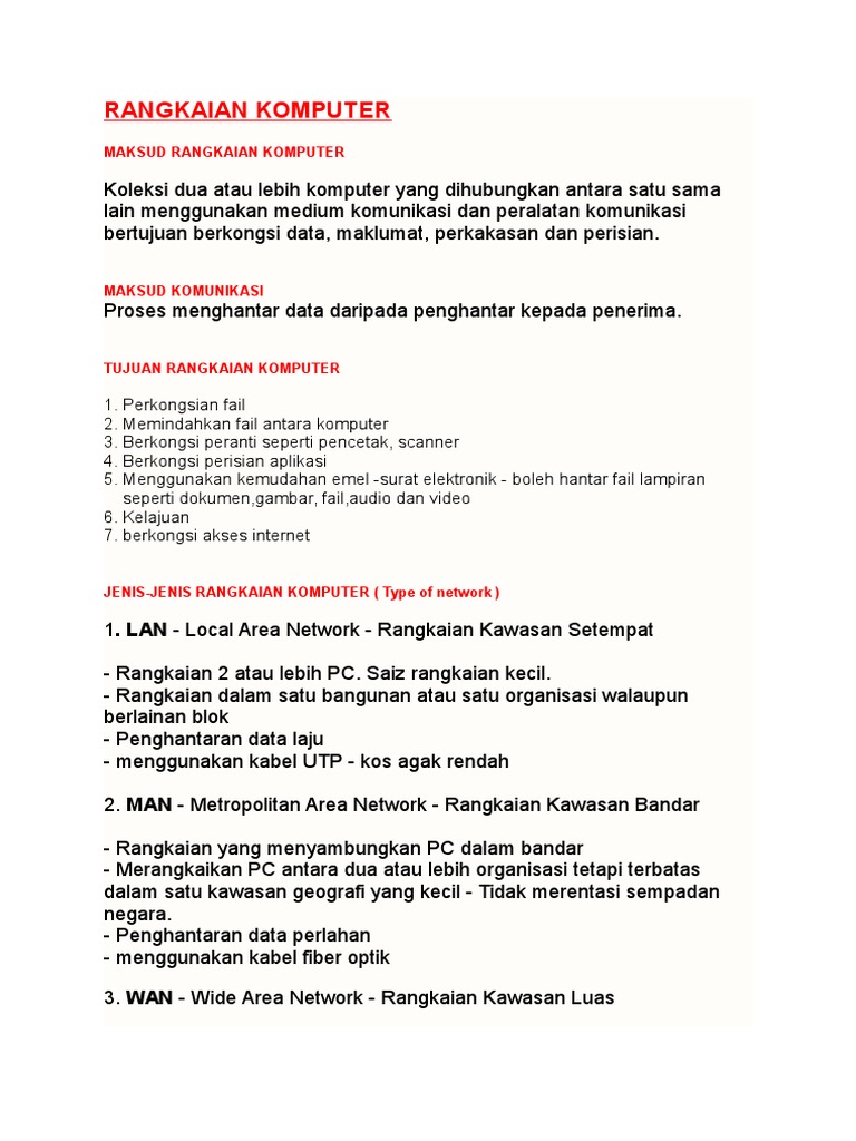Rangkaian Komputer Pdf