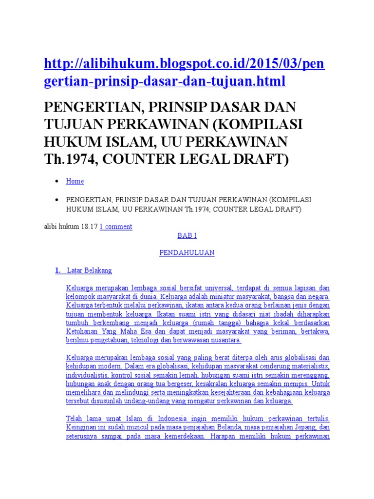 Pengertian Hukum Dan Tujuan Pernikahan Dalam Islam