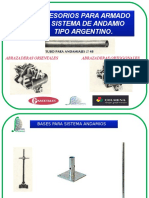 Accesorios para Armado de Sistema de Andamio Tipo Argentino