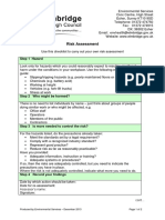 RiskAssessmentChecklistGenericElmbridgised PDF