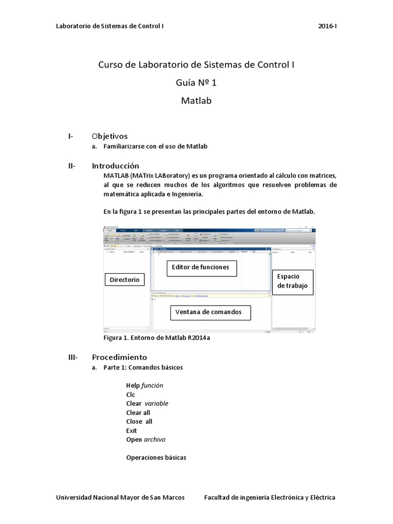 Guía de Matlab para Sistemas de Control | PDF | Matlab | Sistema de control