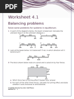 IGCSE Physics Worksheet 4.1