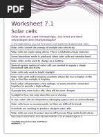 IGCSE Physics Worksheet 7.1