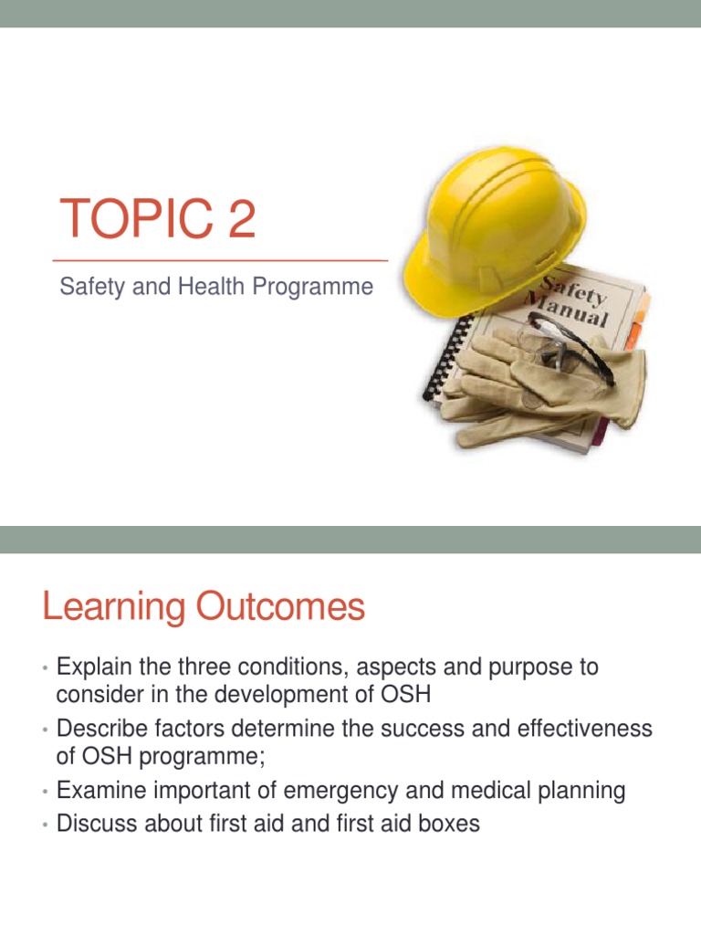 OSH Program Development and Planning | PDF | Emergency | Safety