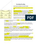 Semiotics Semana 9 DB Notes - Encoding and Decoding