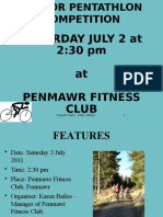 Saturday July 2 at 2:30 PM at Penmawr Fitness Club: Vrajesh Patel, 0380, 84932 1