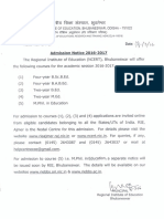 Admission - Admission Notice of Integrated Courses 2016-17