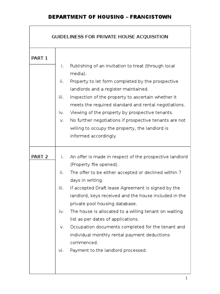 Francistown Private House Acquisition Guide | PDF