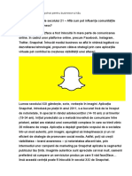 Cum Să Foloseşti Snapchat Pentru Business