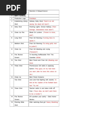 shooting script