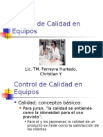 Control de Calidad en Equipos