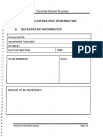 problem solving meeting template