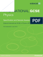 Specification physics