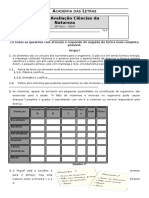 Ficha de CN 6 Ano Abril 2