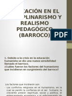 Educación en El Disciplinarismo y Realismo Pedagógico (