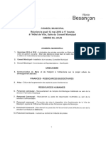 Conseil municipal Besançon : 12/05/16