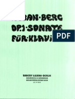 Berg, Alban - Piano Sonata, Op. 1