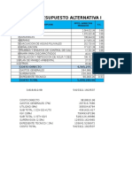 PPTO - COSTOS, FLUJOS ALT 1 Y ALT 2, OyM, SENSIB - TALAVERA