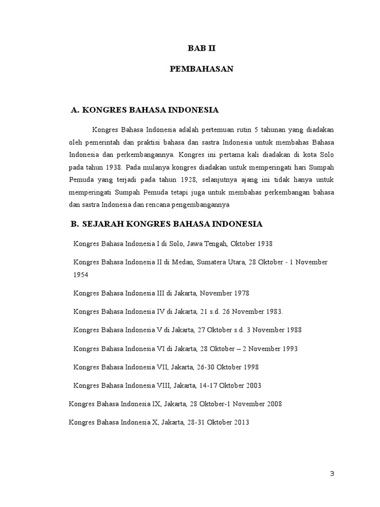 Isi Makalah Kongres Bahasa