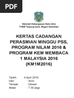 Kertas Kerja Pelancaran Nilam