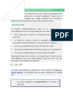 Fuerza Magnética Sobre Una Carga Eléctrica