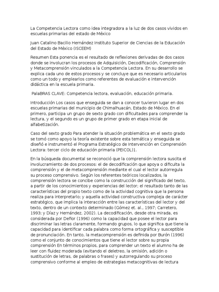 Estrategias para Mejorar la Competencia Lectora | PDF | Lectura ...