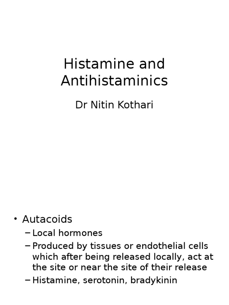 13 histamine Vasodilation Capillary