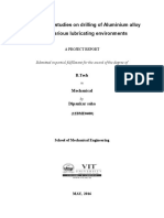 Experimental Studies On Drilling of Aluminium Alloy Under Various Lubricating Environments