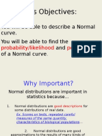 normal distribution and sd
