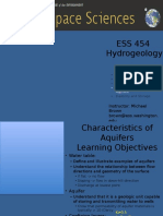 ESS 454 Hydrogeology Module 2: Characteristics of Aquifers