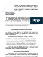 Demanda de Inconstitucionalidad Contra Articulos Del Presupuesto 2010 de Honduras
