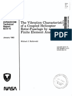 Vibration Characteristi$-Of A Coupled Helicopter Element Analysis Rotor-Fuselage by A