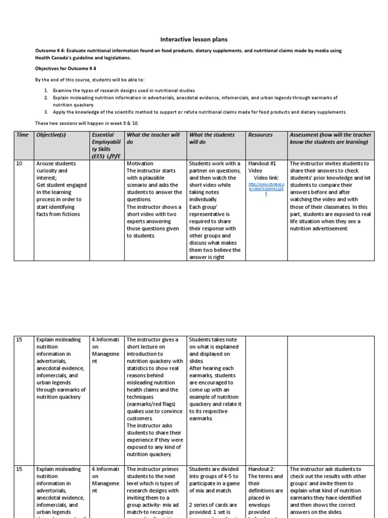 Pages From Full Course Outcomes and The Rationale-Final Version | PDF ...