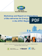 Workshop and Report on Implications of Bio-refineries for Energy and Trade in the Apec Region