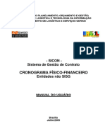 Manual Sicon Cronograma Entidade Nao Sisg PDF