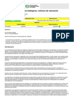 Contaminantes Biológicos, Criterios de Evaluación PDF