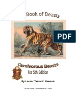 The Book of Beasts: Carnivourous Beasts For 5th Edition