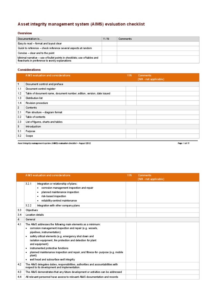 Checklist AIMS PDF Audit Competence (Human Resources)